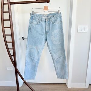 Men’s Zara Light Blue Floral Jeans - Relaxed Fit